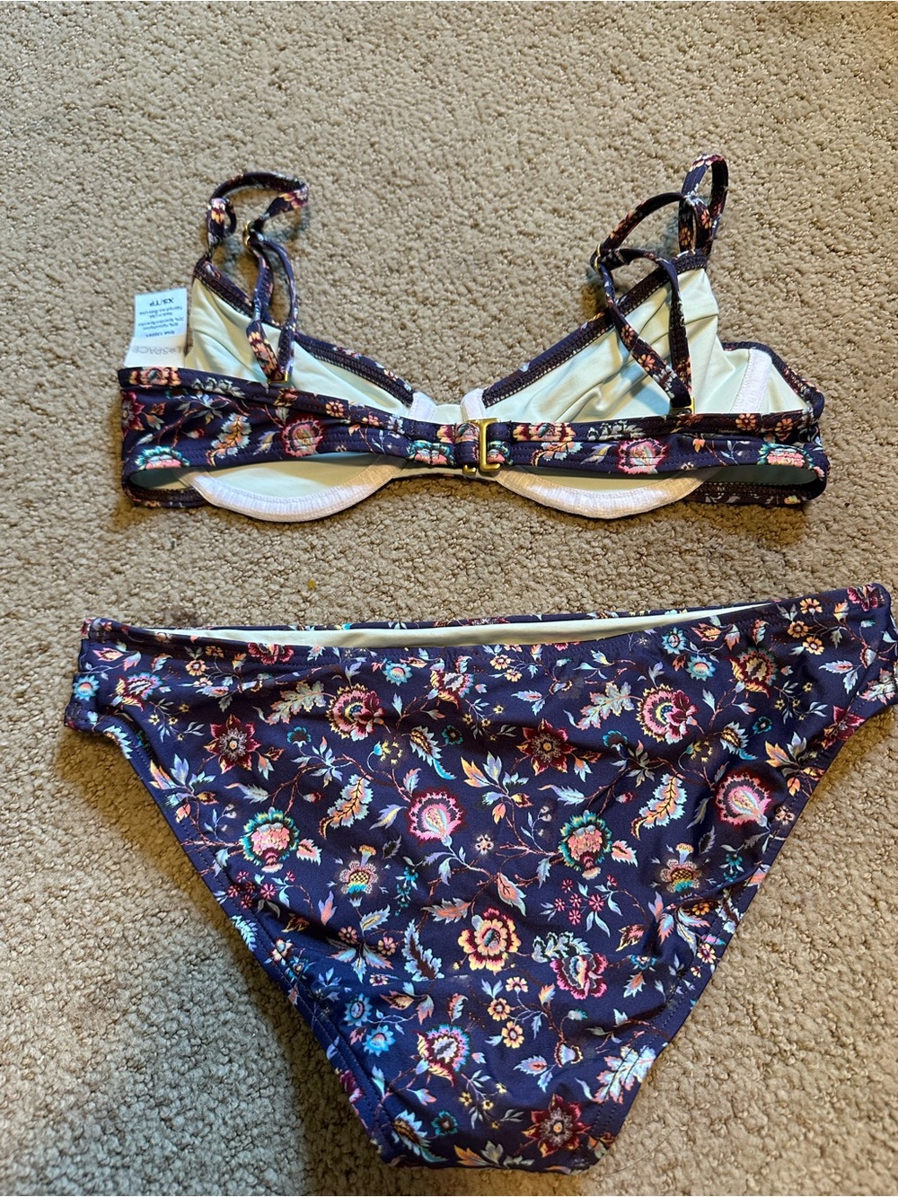NWOT L*Space Liberty Mist Krissy Breakers bikini set extra small - Picture 4 of 5